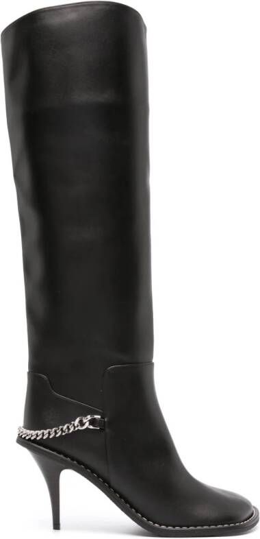 Stella McCartney Ryder 110mm faux-leather knee-high boots Black