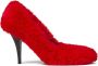 Stella McCartney Ryder 95mm faux-fur pumps Red - Thumbnail 1