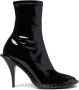 Stella McCartney Ryder lacquered ankle boots Black - Thumbnail 1