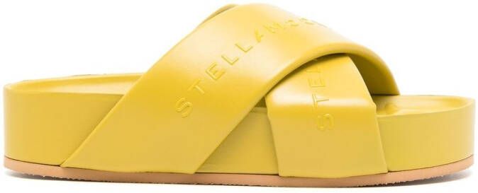 Stella McCartney Signature logo slides Yellow