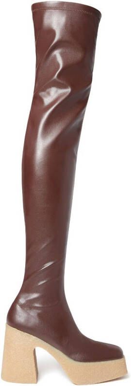 Stella McCartney Skyla above-knee boots Brown