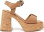 Stella McCartney Skyla Buckled 110mm platform sandals Brown - Thumbnail 1