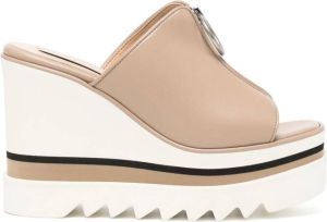 Stella McCartney Sneak-Elyse 80mm wedge sandals Neutrals