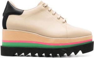 Stella McCartney Sneak-Elyse platform Derby shoes Neutrals