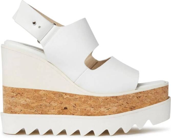 Stella McCartney Sneak-Elyse wedge sandals White