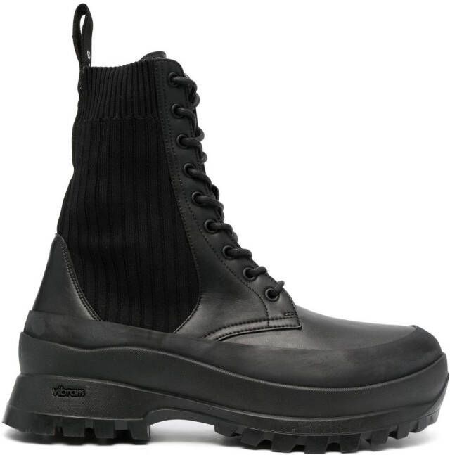 Stella McCartney Trace lace-up combat boots Black