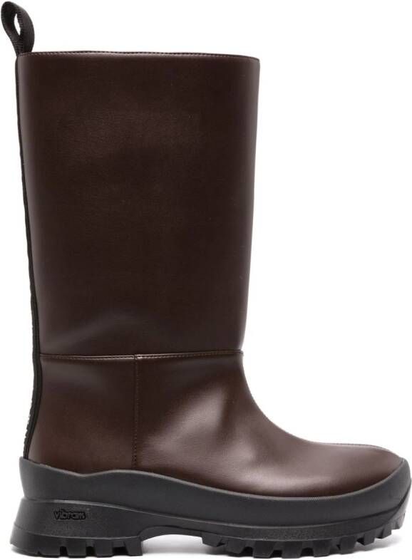 Stella McCartney Trace logo-detail ankle boots Brown