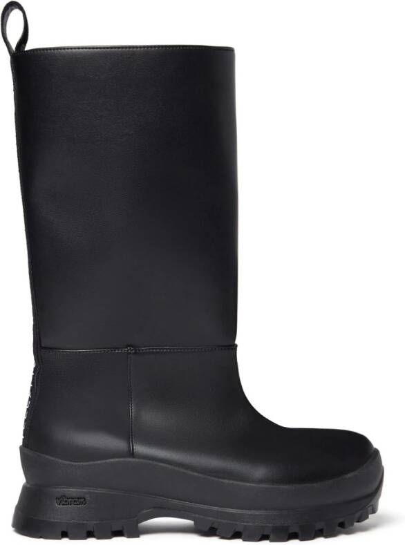 Stella McCartney Trace Tubo leather boots Black