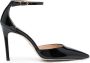 Stuart Weitzman 100mm pointed-toe leather pumps Black - Thumbnail 1