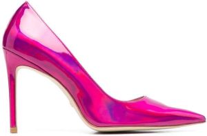 Stuart Weitzman 105mm pointy-toe slip-on pumps Pink