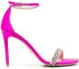 Stuart Weitzman 107mm crystal-embellished strap sandals Pink - Thumbnail 1