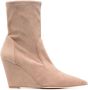 Stuart Weitzman 160mm concealed-wedge ankle boots Neutrals - Thumbnail 1