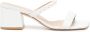 Stuart Weitzman 60mm block-heel leather mules White - Thumbnail 1