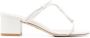 Stuart Weitzman 65mm heeled open-toe mules White - Thumbnail 1