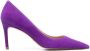 Stuart Weitzman 75mm pointed suede pumps Purple - Thumbnail 1