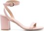 Stuart Weitzman 85mm block-heel ankle-strap sandals Pink - Thumbnail 1