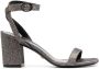 Stuart Weitzman 85mm glitter-detailing sandals Black - Thumbnail 1