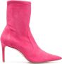Stuart Weitzman 85mm pointed-toe boots Pink - Thumbnail 1