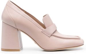 Stuart Weitzman 86mm square-toe pumps Pink