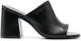 Stuart Weitzman 90mm block-heel leather mules Black - Thumbnail 1