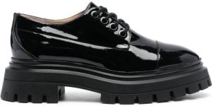 Stuart Weitzman Bedford lace-up leather brogues Black