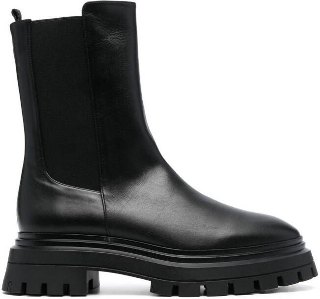 Stuart Weitzman Bedford leather ankle boots Black