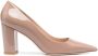 Stuart Weitzman Block 85mm leather pumps Neutrals - Thumbnail 1