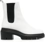 Stuart Weitzman block-heel leather Chelsea boots White - Thumbnail 1