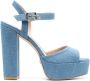 Stuart Weitzman block-heel platform sandals Blue - Thumbnail 1