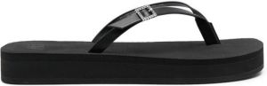Stuart Weitzman buckle-detail flip flops Black
