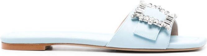 Stuart Weitzman buckle-detail open-toe sandals Blue