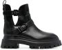 Stuart Weitzman buckle-fastening leather ankle boots Black - Thumbnail 1