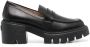 Stuart Weitzman chunky-sole leather loafers Black - Thumbnail 1