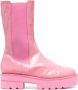 Stuart Weitzman crocodile-effect leather boots Pink - Thumbnail 1