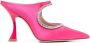 Stuart Weitzman crystal-embellished 110mm cut-out mules Pink - Thumbnail 1