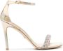 Stuart Weitzman crystal-embellished iridescent sandals Gold - Thumbnail 1