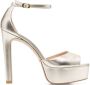 Stuart Weitzman Disco platform 130mm sandals Gold - Thumbnail 1