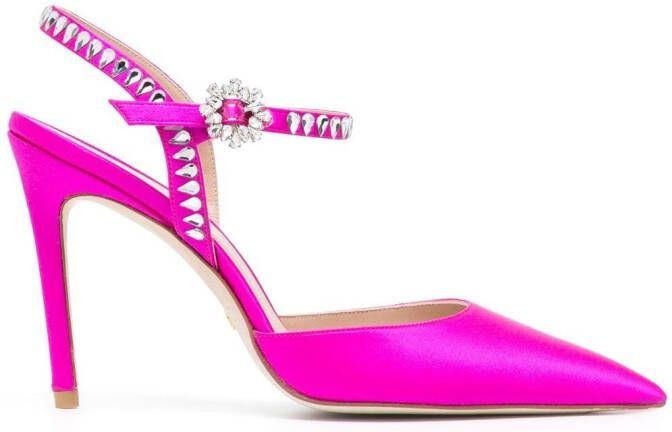 Stuart Weitzman Gemcut ankle-strap pumps Pink