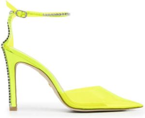 Stuart Weitzman Glam crystal-embellished pumps Yellow