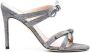Stuart Weitzman glittered 90mm bow-detail sandals Silver - Thumbnail 1