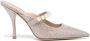 Stuart Weitzman Goldie 100mm pointed-toe mules Silver - Thumbnail 1