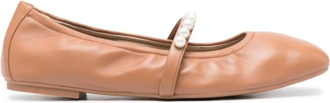 Stuart Weitzman Goldie ballerina shoes Brown
