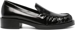 Stuart Weitzman Grayson 35mm leather loafers Black