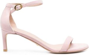 Stuart Weitzman heeled suede 70mm sandals Pink