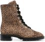 Stuart Weitzman jaguar-print 40mm ankle boots Brown - Thumbnail 1