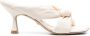 Stuart Weitzman knot-detail leather mules White - Thumbnail 1