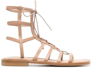 Stuart Weitzman Koral lace-up sandals Brown