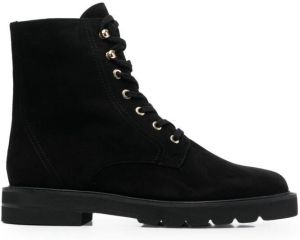 Stuart Weitzman lace-up 35mm ankle boots Black