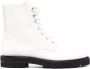 Stuart Weitzman lace-up leather boots White - Thumbnail 1