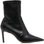 Stuart Weitzman leather stretch bootie Black - Thumbnail 1